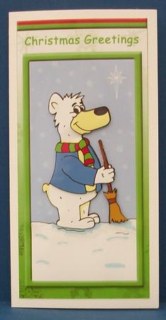 Polar Bear (green) - Dl by Cheryl French