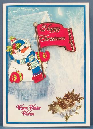Snowman's Greeting by Cheryl French