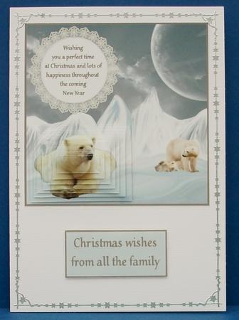 Christmas Bear Family by Cheryl French
