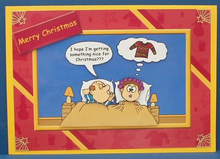 Hubby's Christmas Present!! (red) - A5 by Cheryl French