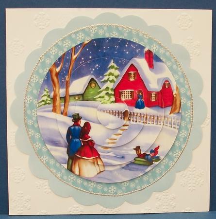 Winter's Scene Pyramid Topper by Cheryl French