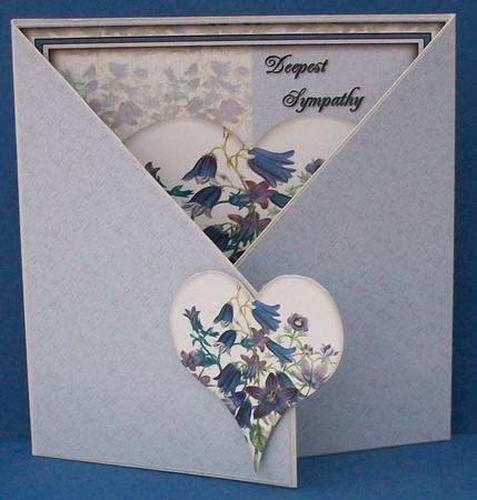 Crisscross Gate Fold Sympathy by Cheryl French