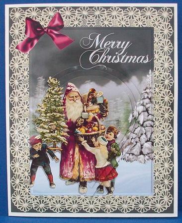 Father Christmas and Children by Cheryl French