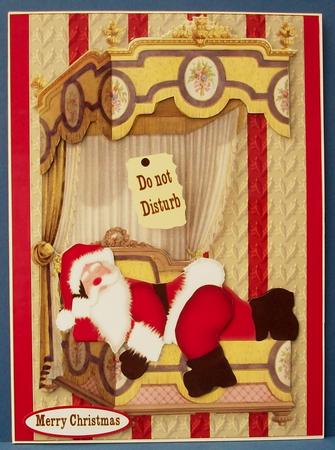 Santas Sleeping by Cheryl French