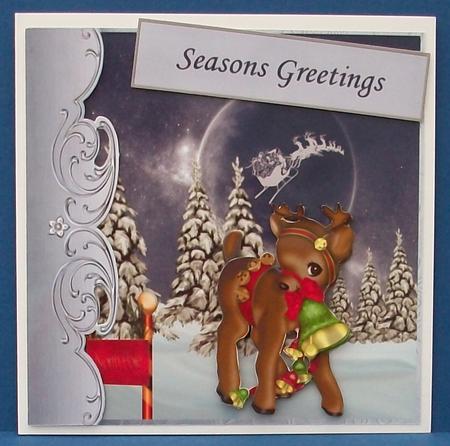 Santa Flying from the North Pole by Cheryl French