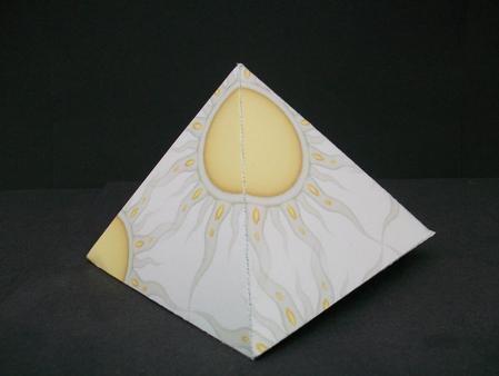 Here Comes the Sun Pyramid Box by Cheryl French
