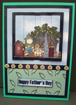 Male Gardener Side Stacker Card Front by Cheryl French