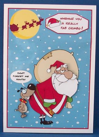 Santas Behind!!! by Cheryl French