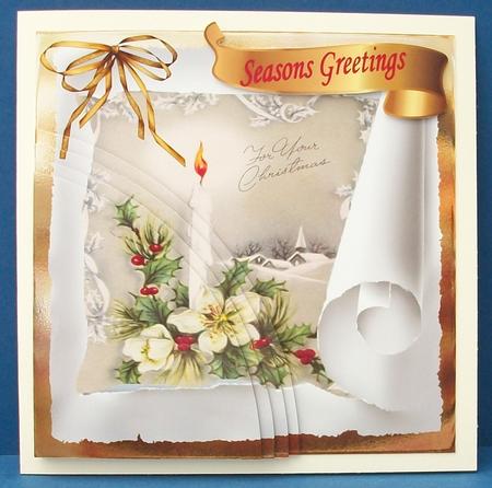 Vintage Candle Glow by Cheryl French