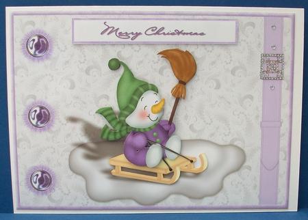 Playful Snowman 4 by Cheryl French