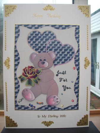 A4 Just For You Sweet Teddy by Cheryl French