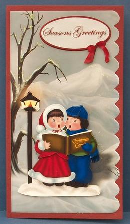Vintage Christmas Kids Carolers by Cheryl French