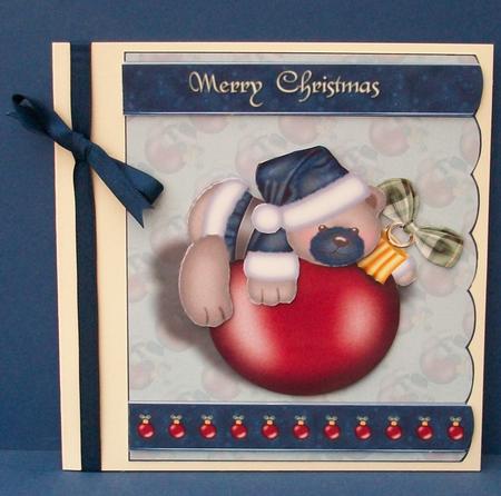 Bear on Bauble by Cheryl French