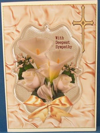 With Deepest Sympathy Cream Satin by Cheryl French