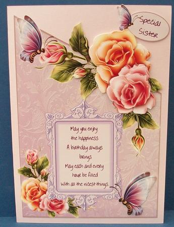 Birthday Roses and Wishes by Cheryl French