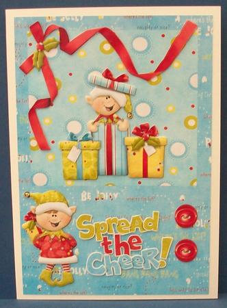 Spread the Cheer Card Front by Cheryl French