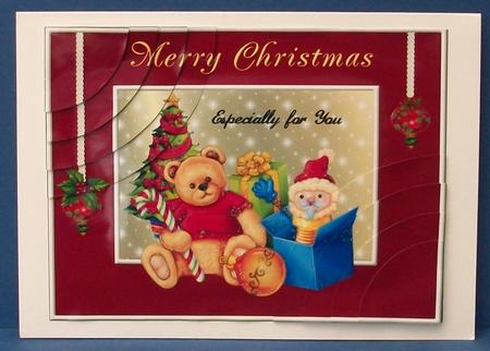Christmas Toys Duo Corner Stacker Card by Cheryl French