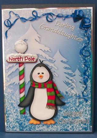North Pole Penguin Decoupage by Cheryl French