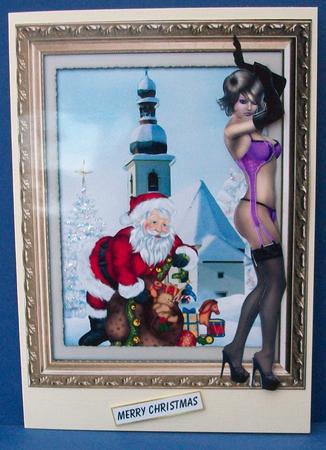He's Behind You Decoupage by Cheryl French