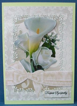 Beautiful Calla's and Roses Sympathy by Cheryl French