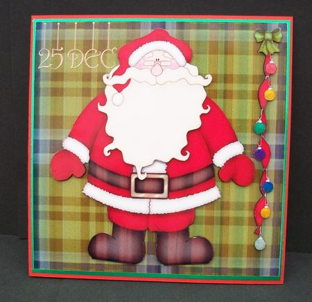 Santa on Tartan by Cheryl French