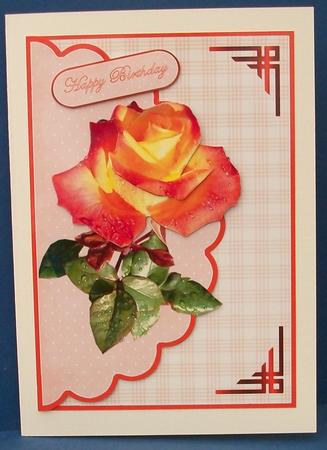 Orange Dream Envelope Card by Cheryl French