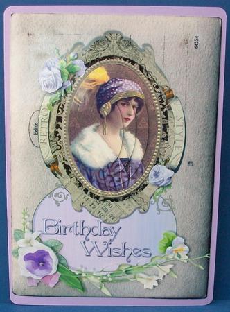 Deco Lady Postcard Cameo by Cheryl French