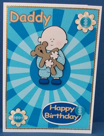 Card for Daddy by Cheryl French