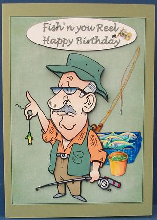 Fisherman Birthday by Cheryl French