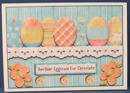 Another Eggscuse for Chocolate Easter Quick Card Front by Cheryl French