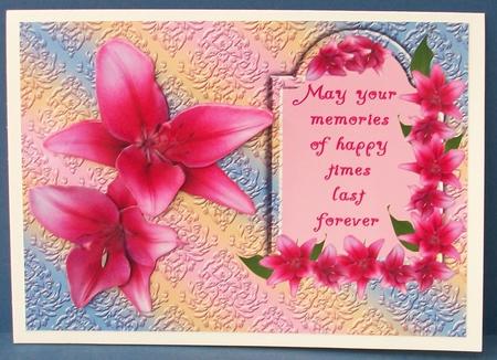May Your Memories of Happy Times Last Forever by Cheryl French