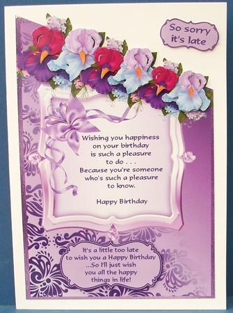 Birthday/belated Iris by Cheryl French
