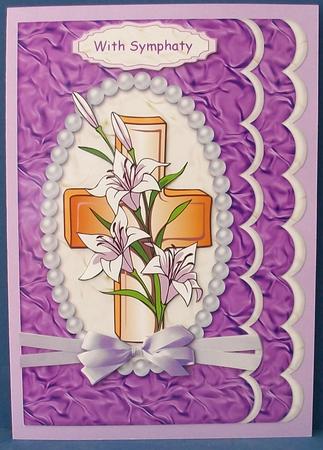 Easter Cross with Lillies by Cheryl French