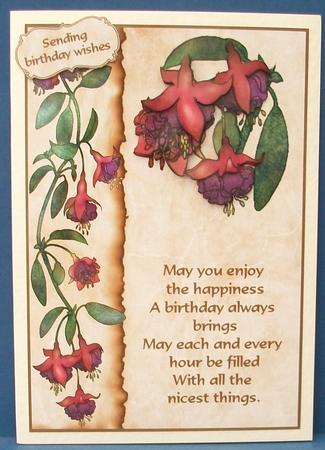 Fuschias with Love by Cheryl French