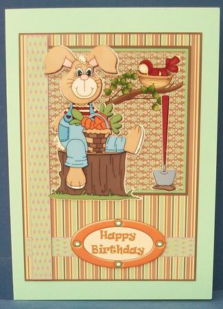 In the Garden Decoupage Card Front by Cheryl French