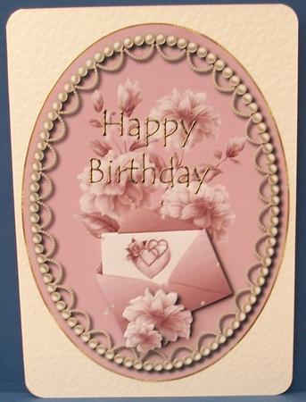 Birthday Message Card Topper 1 by Cheryl French