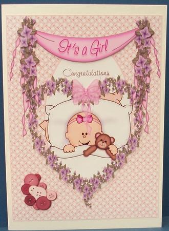 Floral Baby Girl by Cheryl French