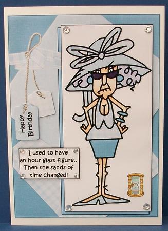 Stella Had an Hour Glass Figure Quick Card by Cheryl French