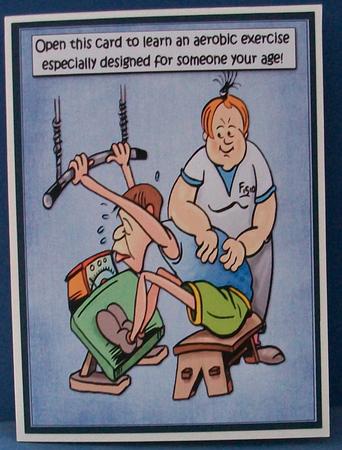Birthday Exercise Inside Out Card by Cheryl French