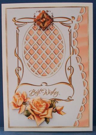 Lattice Work Card Front 1 by Cheryl French