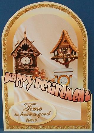 Retirement Cutaway Card by Cheryl French