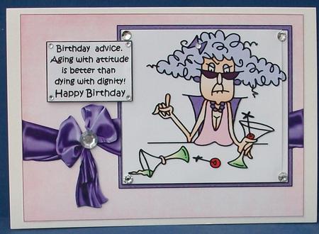 Stella Has Some Birthday Advice Quick Card by Cheryl French