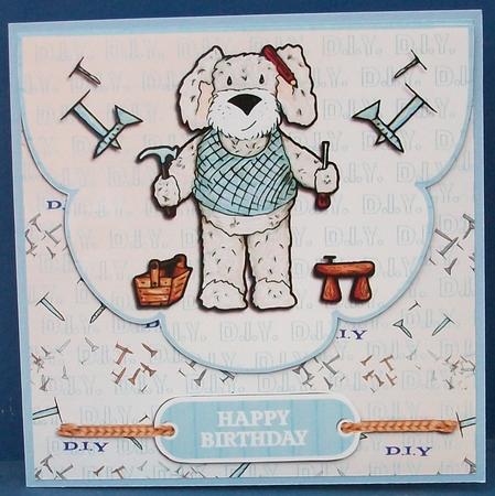 DIY Dog Envelope Card by Cheryl French