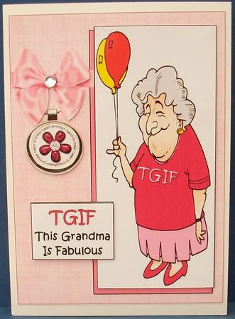 Ethel is a Fab Grandma Quick Card by Cheryl French