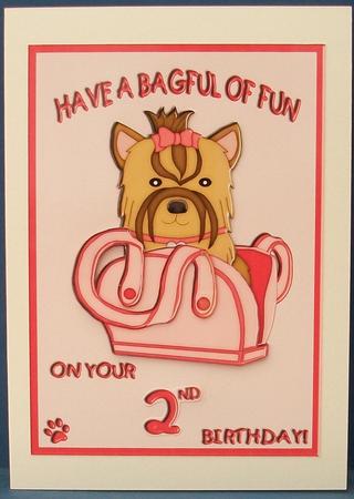Bagful of Fun Birthday Card Age 1-8 by Cheryl French