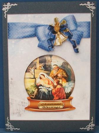 Vintage Nativity Snowglobe by Cheryl French