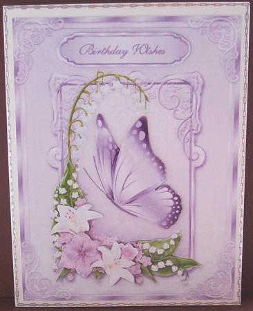 A Floral Fantasy in Lilac with Step by Step by Cheryl French