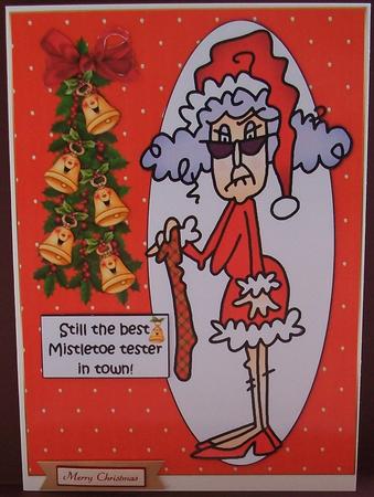 Stella's the Best Mistletoe Tester Quick Card by Cheryl French