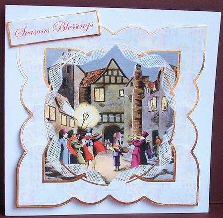 Vintage Christmas Village by Cheryl French