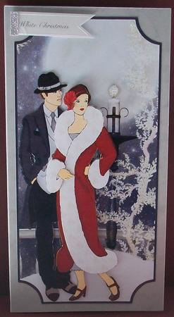 Art Deco Winter Moon by Cheryl French